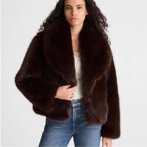Madewell Brown Faux Fur Jacket (sold out online)